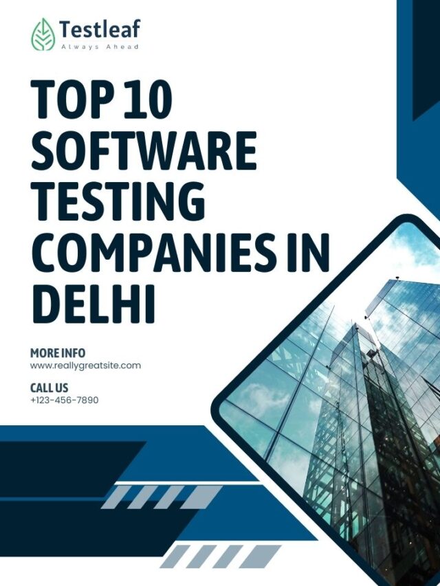 Top 10 Software Testing Companies in Delhi