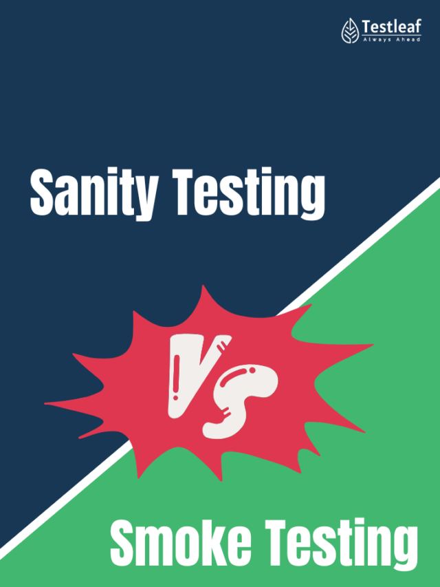 sanity testing vs smoke testing