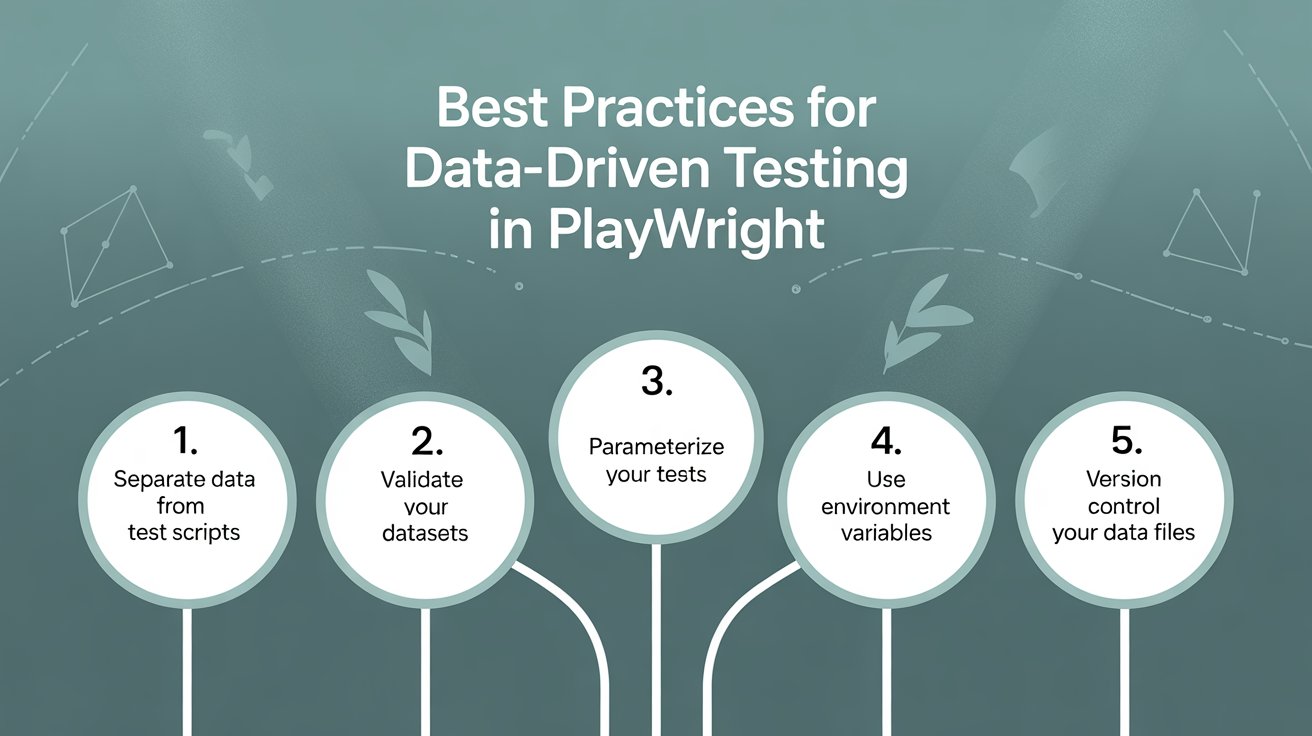 Best Practices for Data-Driven Testing in Playwright