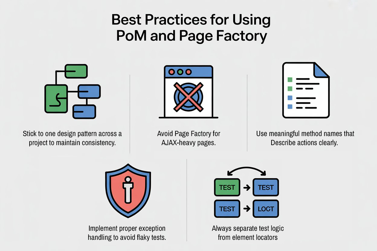 Best Practices for Using POM and Page Factory