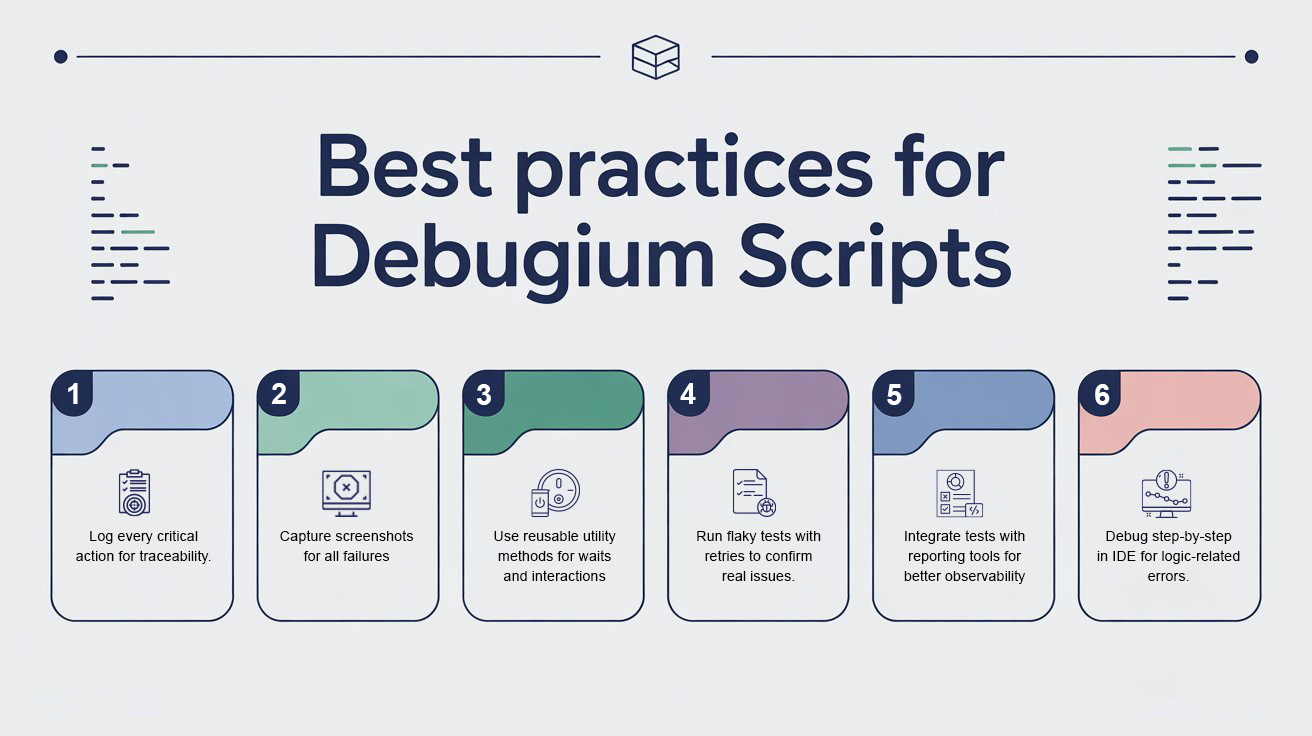 Best Practices for Debugging Selenium Scripts