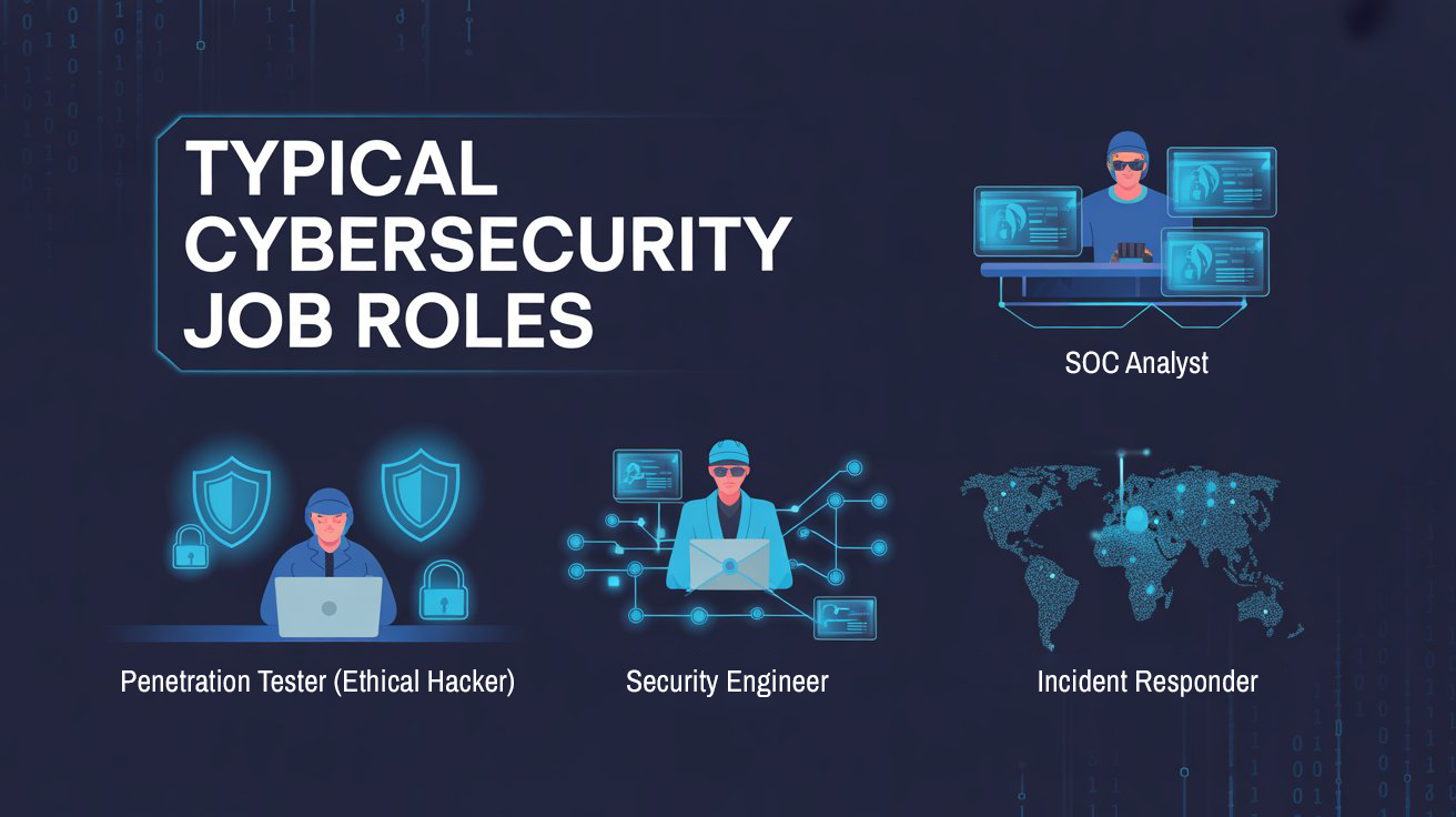 Typical Cybersecurity job roles