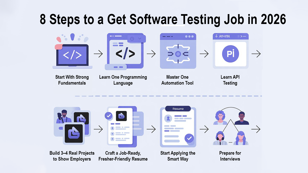 8 steps to a get software testing job in 2026