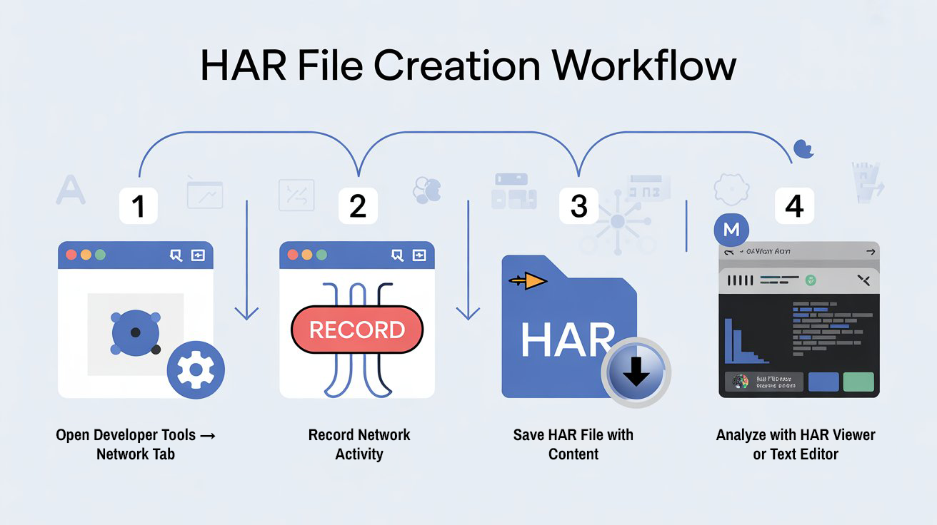 HAR File Creation Workflow