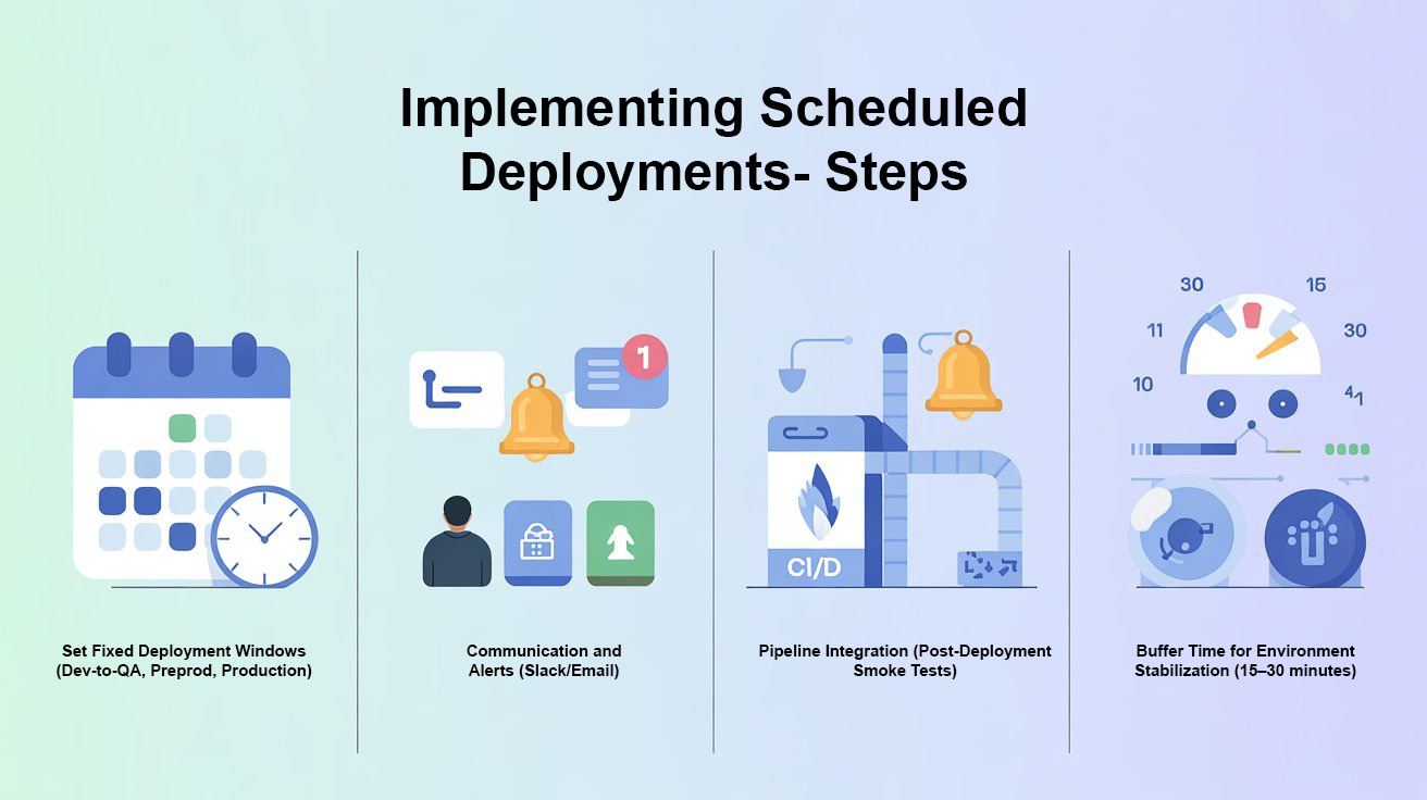 Implementing Scheduled Deployments- Steps