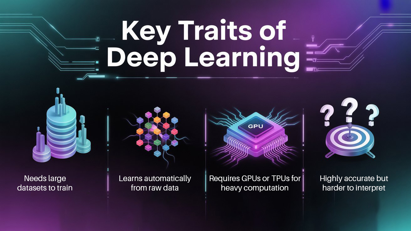 Key traits of Deep Learning