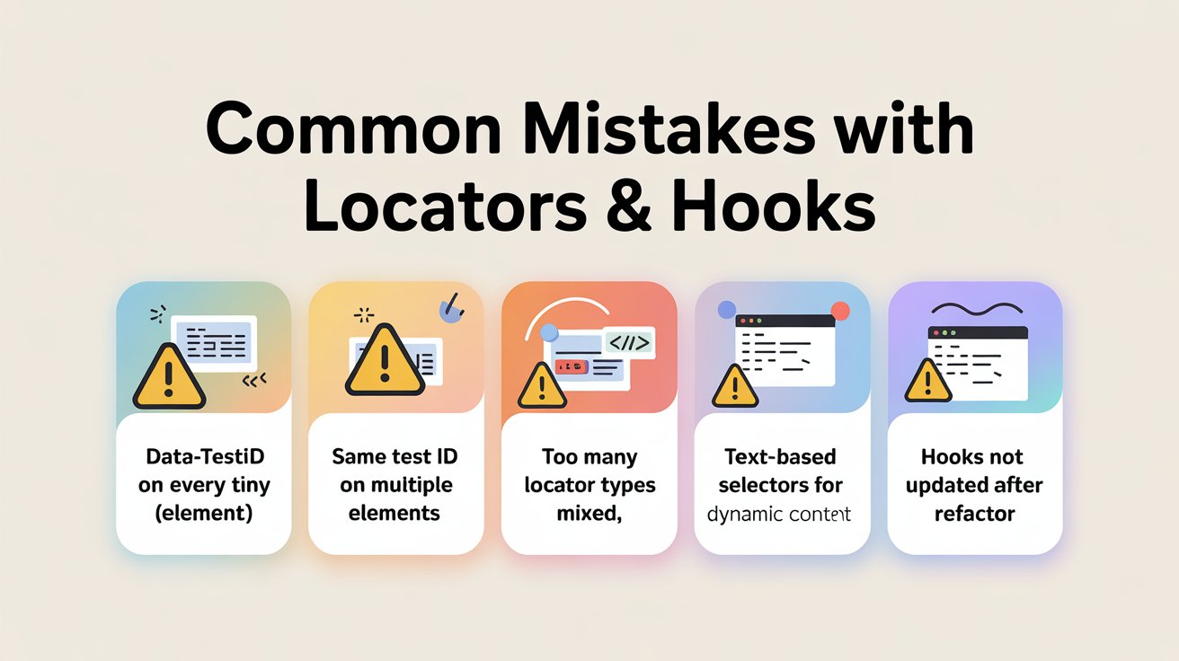 Common mistakes with locators & hooks