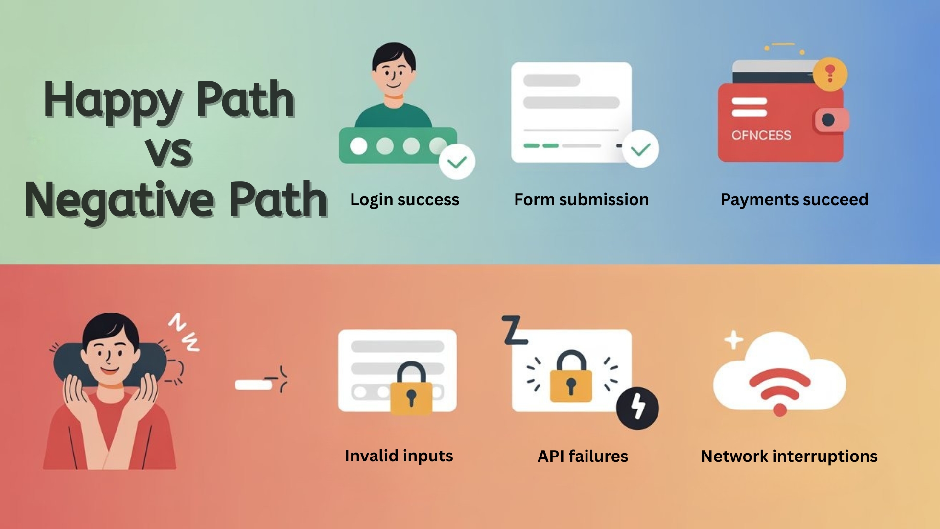 Happy Path vs Negative Path