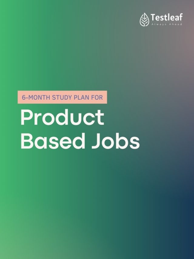 6-Month Study Plan for Product-Based Jobs