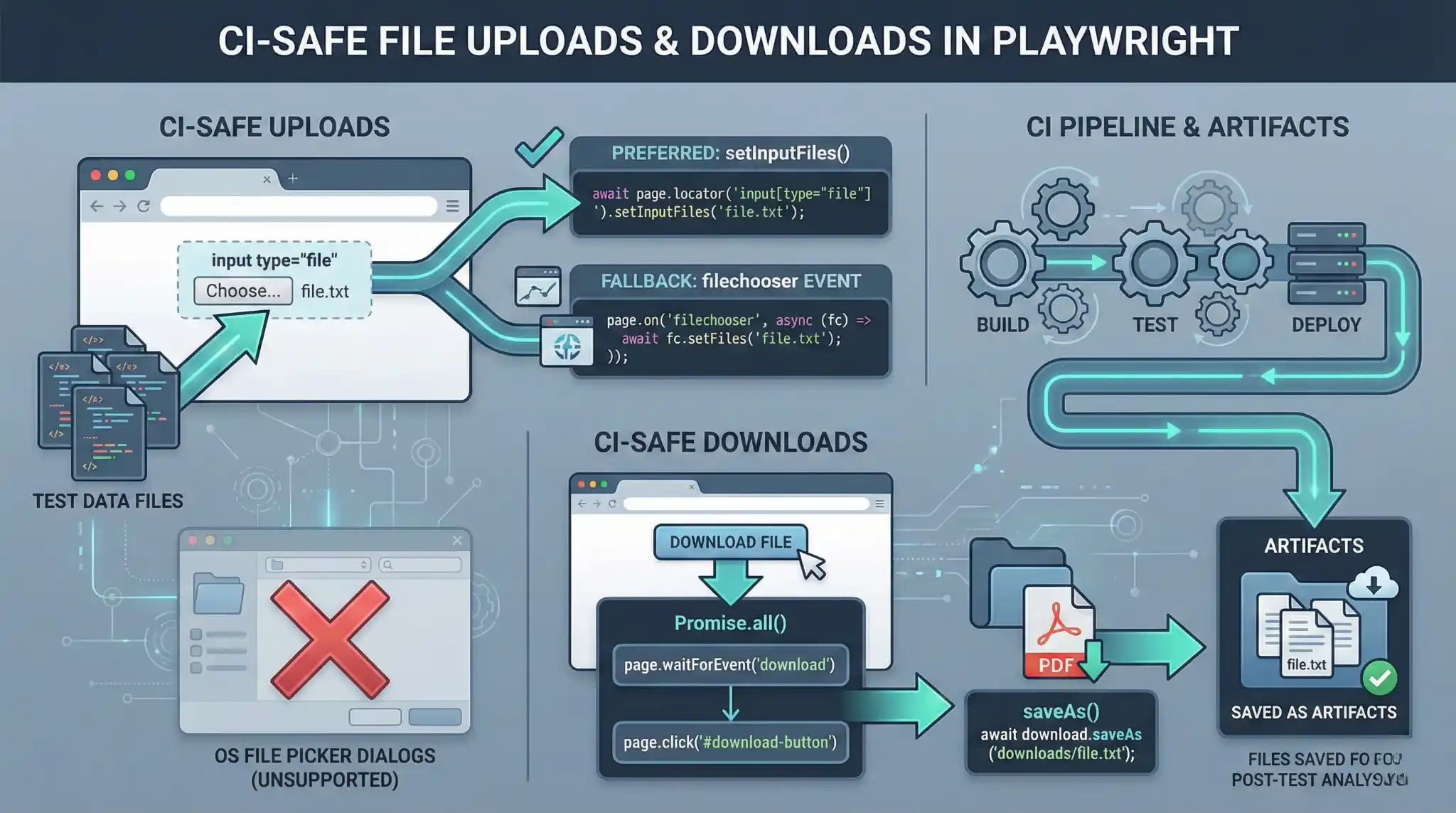 CI safe file upload