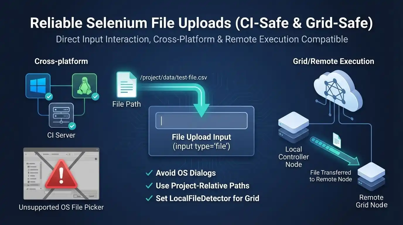 File Uploads (CI-Safe & Grid-Safe)
