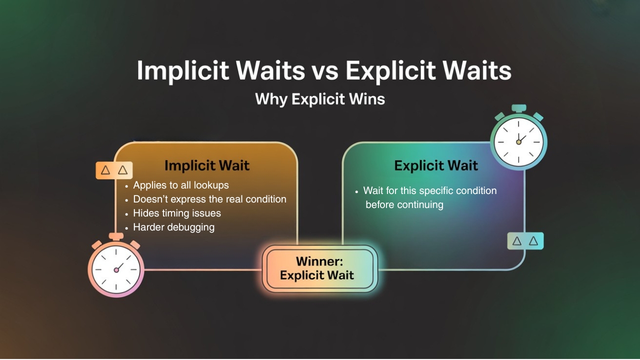 Implicit Waits vs Explicit Waits (Why Explicit Wins)