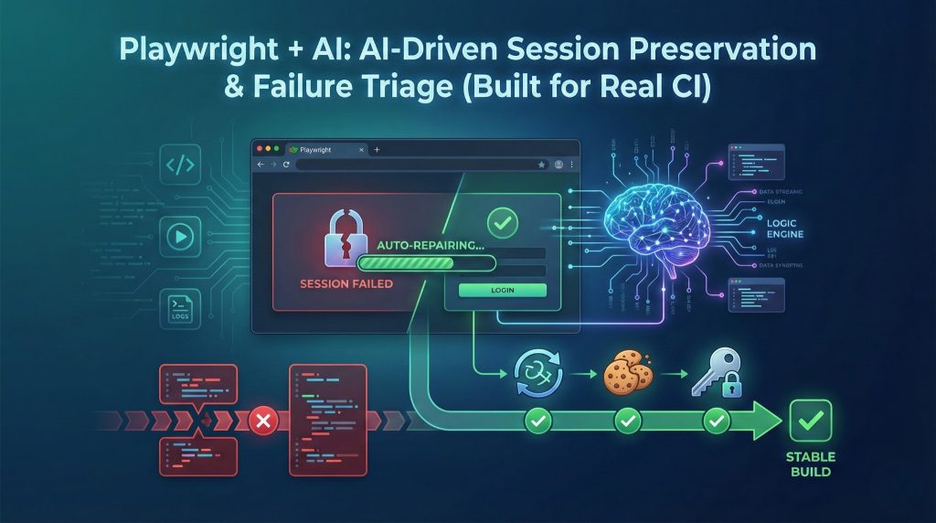Playwright + AI AI-Driven Session Preservation & Failure Triage (Built for Real CI)