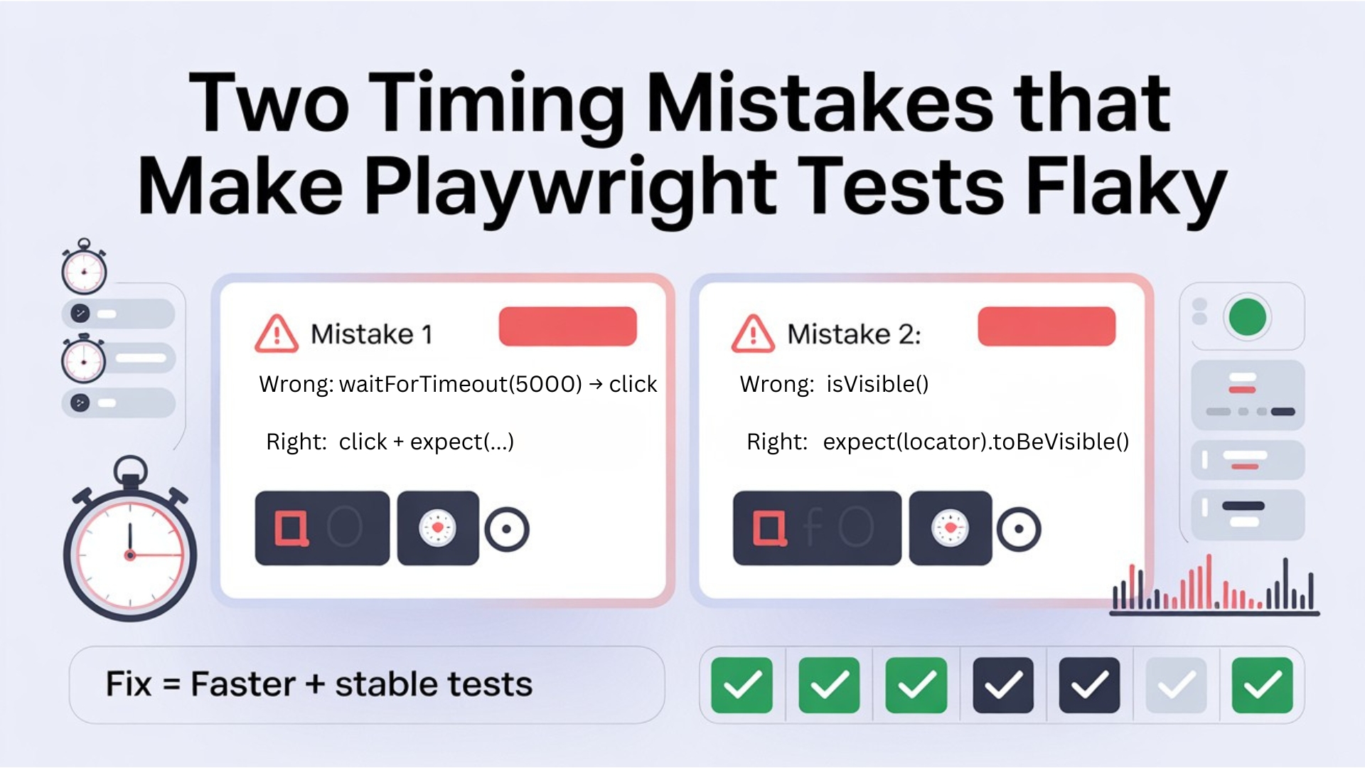 Two Timing Mistakes That Make Playwright Tests Flaky 