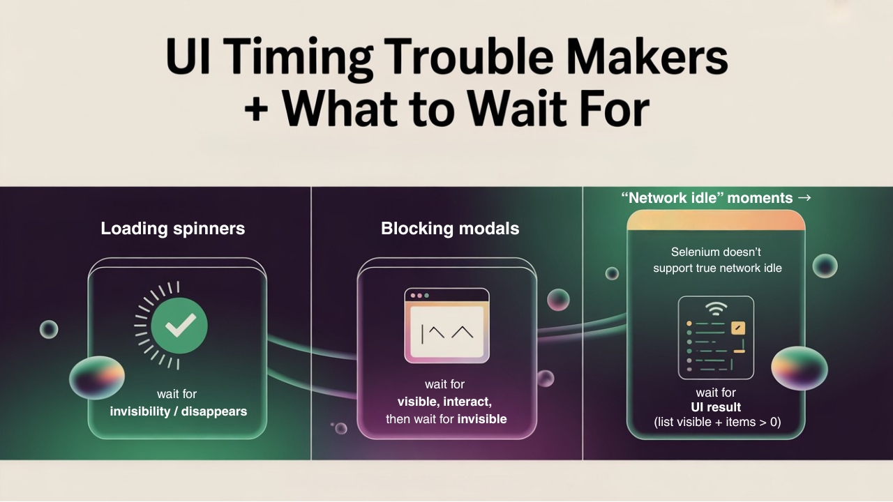 UI Timing Trouble Makers + What to Wait For