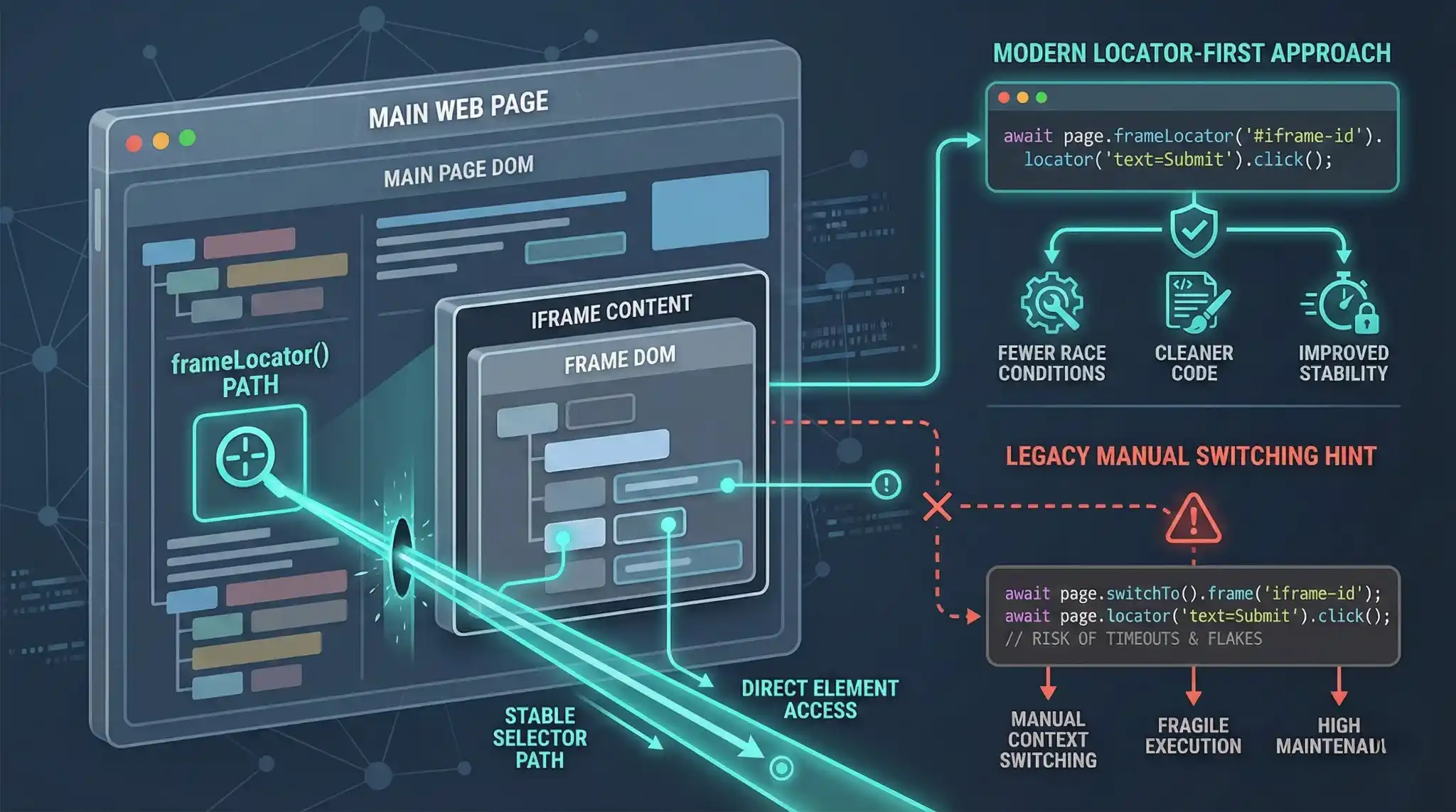 Playwright test style