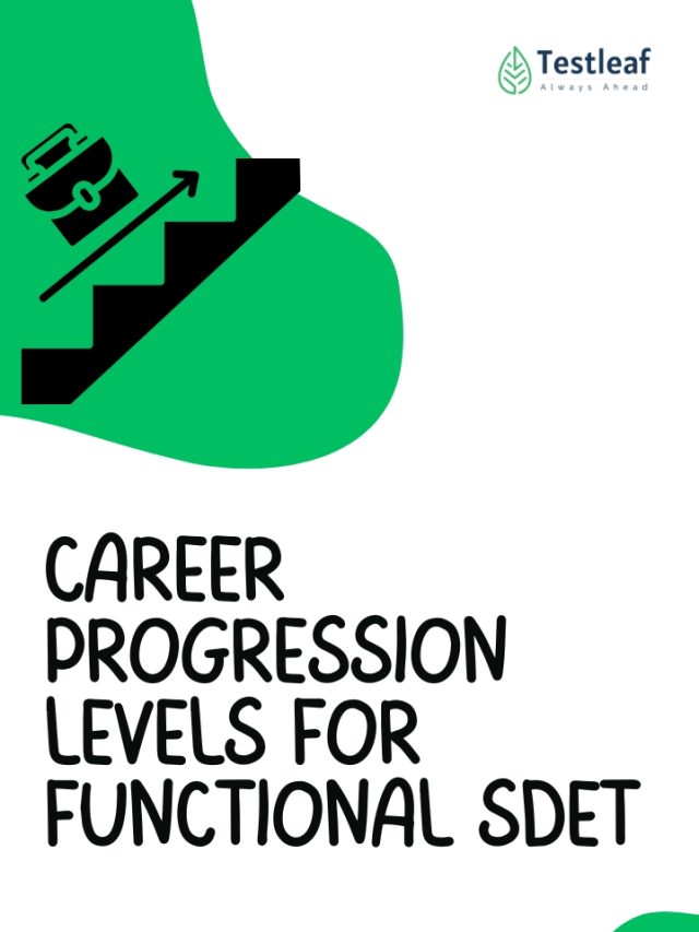 career progression levels for functional Sdet