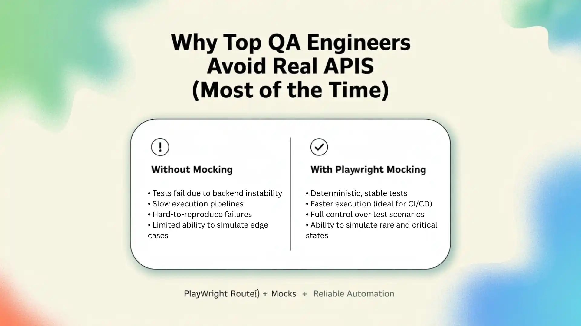 Why top QA engineers avoid real APIs