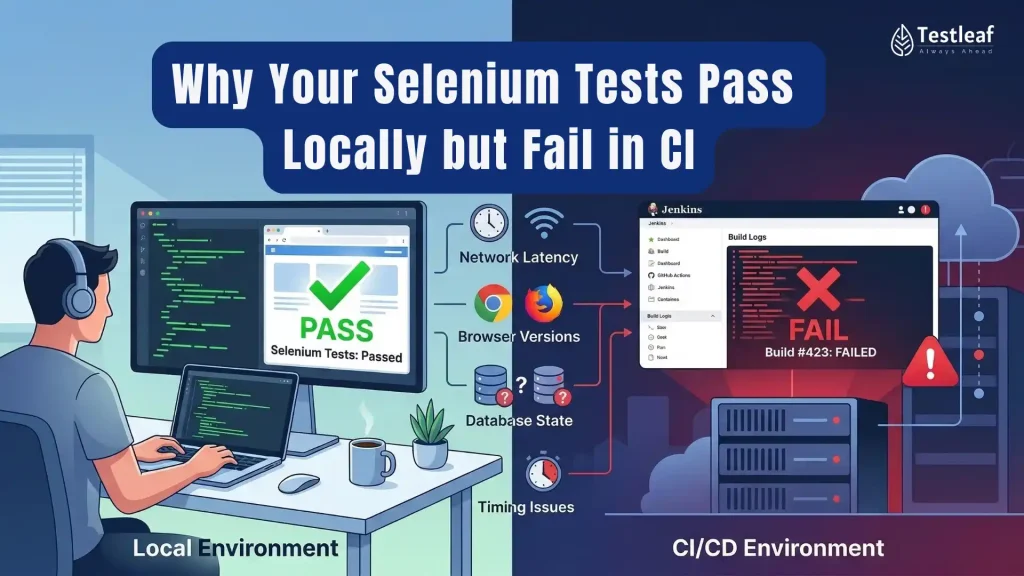 Why Your Selenium Tests Pass Locally but Fail in CI