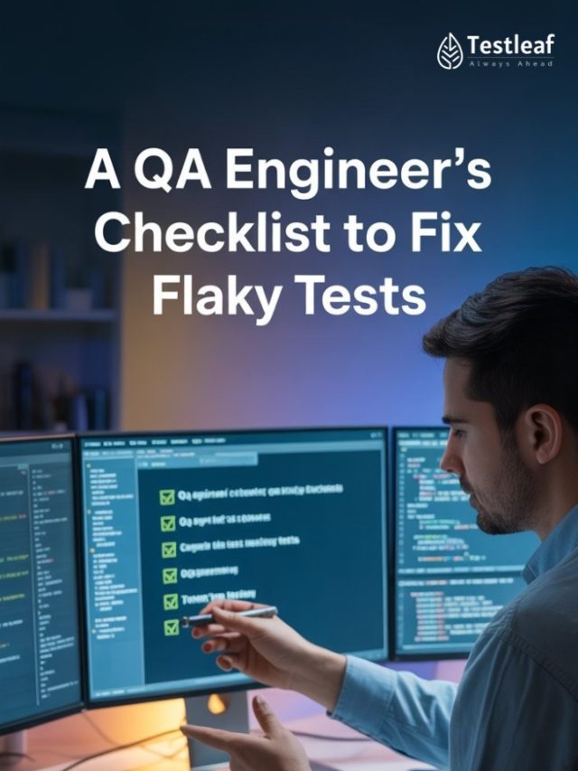 A QA Engineer's checklist to fix flaky tests