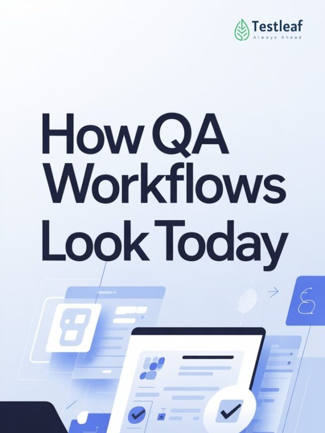 How QA workflows looks today