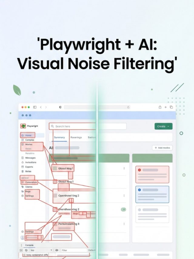 Playwright + AI Visual Noise Filtering