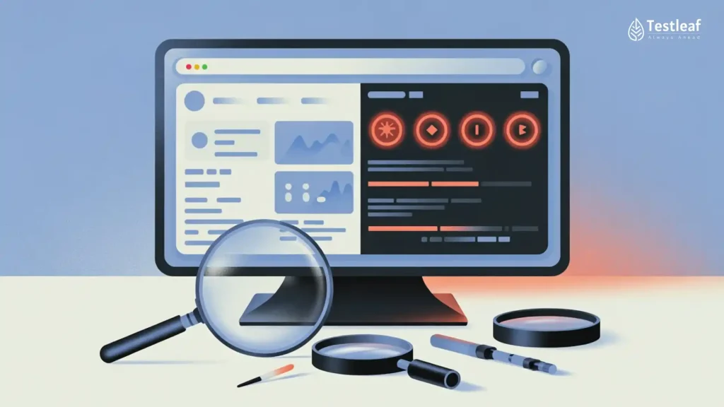 Title image for Playwright performance testing showing UI test automation, performance signals, user interaction speed, and modern QA workflow for detecting performance bugs.