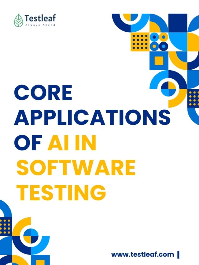 Core Applications of AI in Software Testing