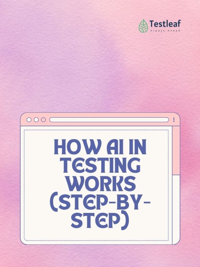 How AI in Testing Works (Step-by-Step)